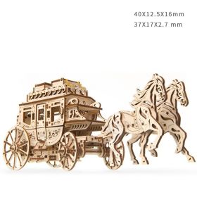 Wooden jewelry box (Option: Stagecoach)