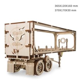 Wooden jewelry box (Option: Heavy truck trailer)