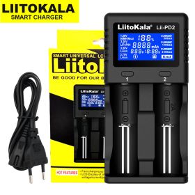 Lii-PD4 Lii-PD2 Lii-402 Lii202 Lii100 18650 Charger Universal Smart Charger for 26650 18650 21700 18500 AA AAA battery (Color: Lii-PD2 standard)