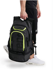 Arena Fastpack 3.0 Backpack Sports Rucksack Swimmers Triathletes Bag 40L (Color: Smoke Yellow)