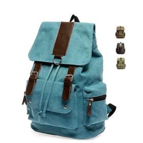 Back to Campus Canvas Backpack - 4 Colors! (Color: Brown)