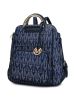 MKF Collection Cora Milan M Signature Trendy Backpack by Mia k